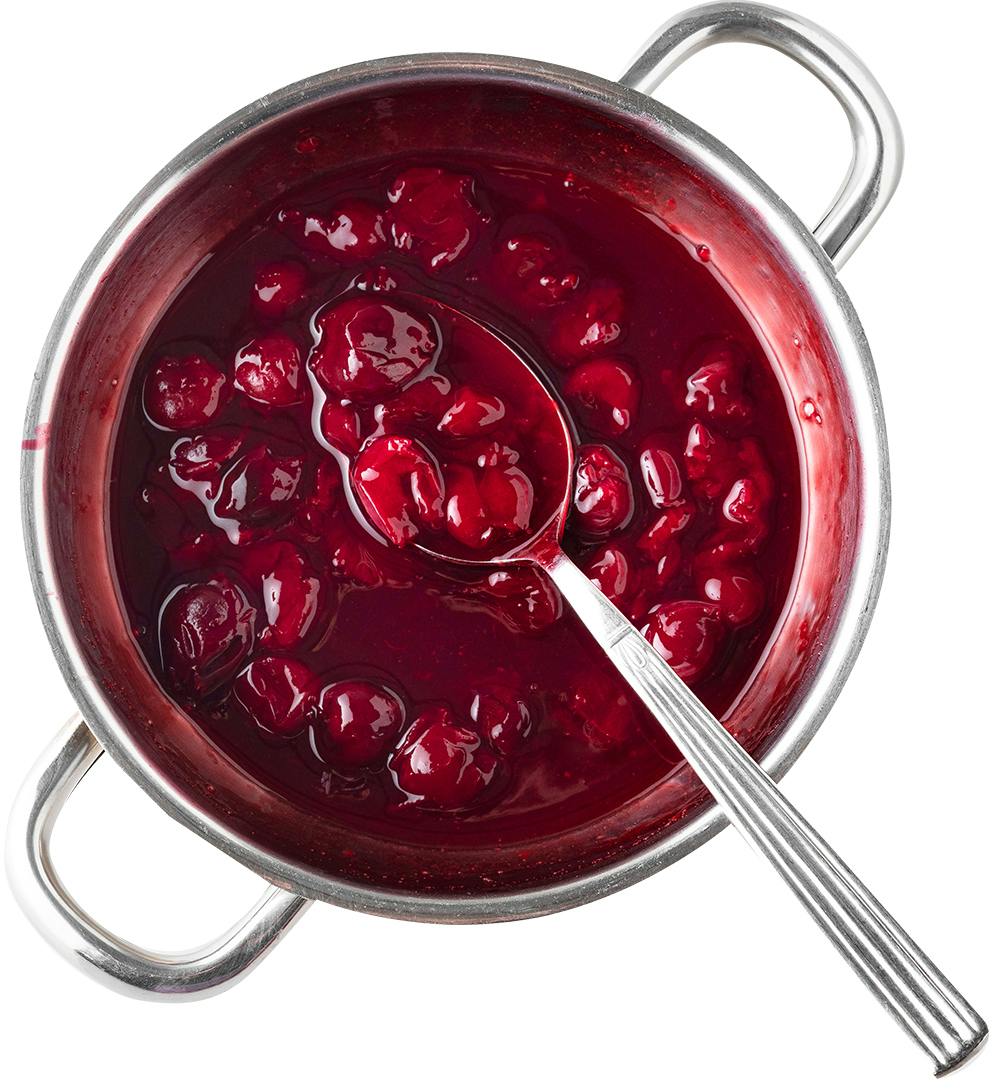 Sugar-free cherry sauce
