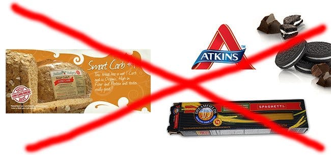 Fake low carb products