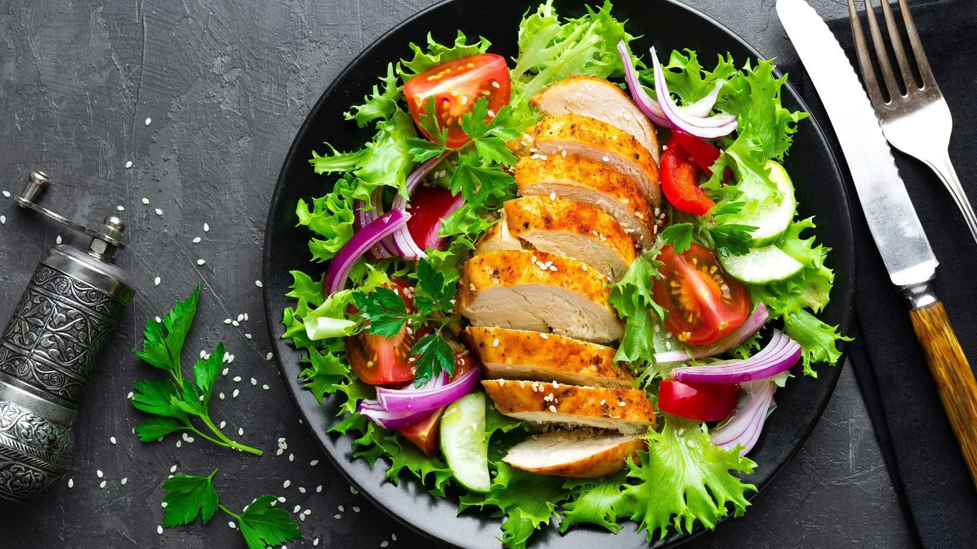 High protein meal for building muscles